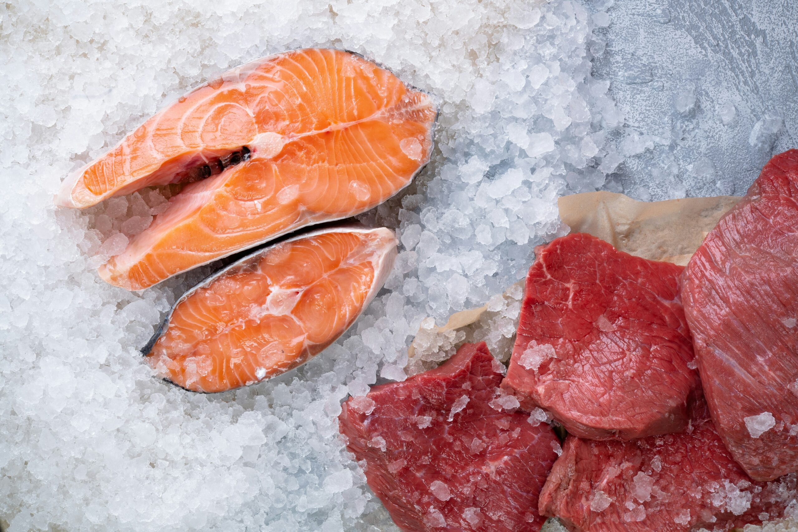 Salmon rich in omega-3 - anti-inflammatory food that calms skin